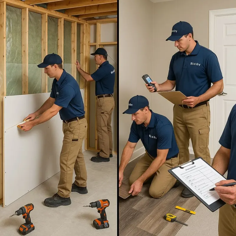 Repairs and Reconstruction process in Santa Barbara, PR